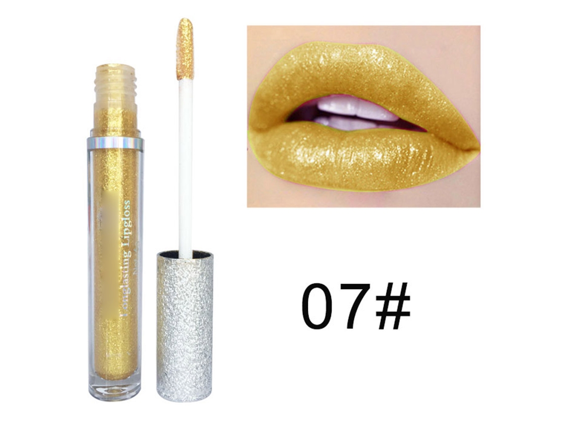 Labial Líquido Hidratante De Longa Duração Com Glitter, Sombra De Olhos E Ferramenta De Maquiagem 07