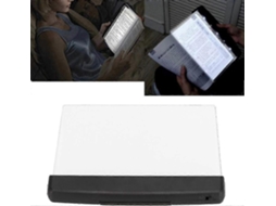 Luminária de leitura LED Rebe para estudantes, luz noturna com proteção para os olhos, portátil para quarto, viagens e carro, preta.