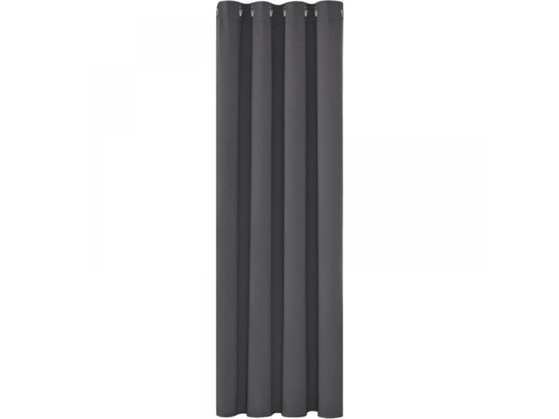 Cortina Blackout Térmica, Para Janela, Varanda E Quarto, Ilhós, Lavável, 1 Painel, 150 X 200 Cm, Cinza