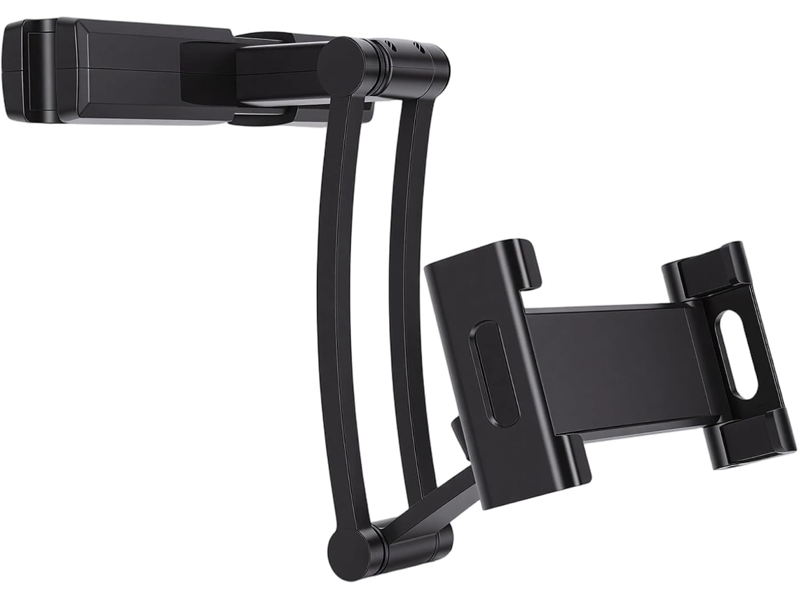 Suporte De Celular Para Encosto De Cabeça Com Braço Giratório 360° Para Dispositivos De 4,7 A 13,6 Polegadas.