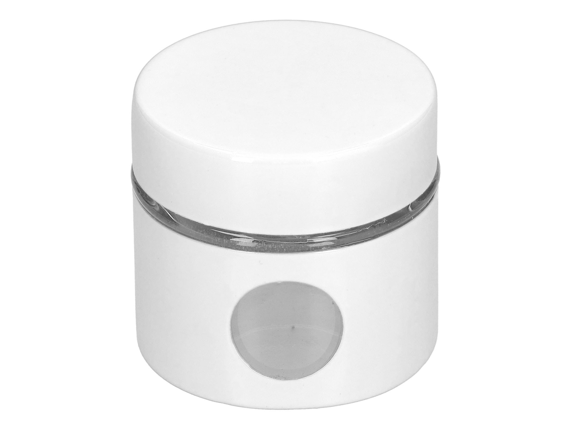 Mini Latas De Armazenamento Chá Aço Inoxidável, Lata Portátil Preservação Pó Café, Branca