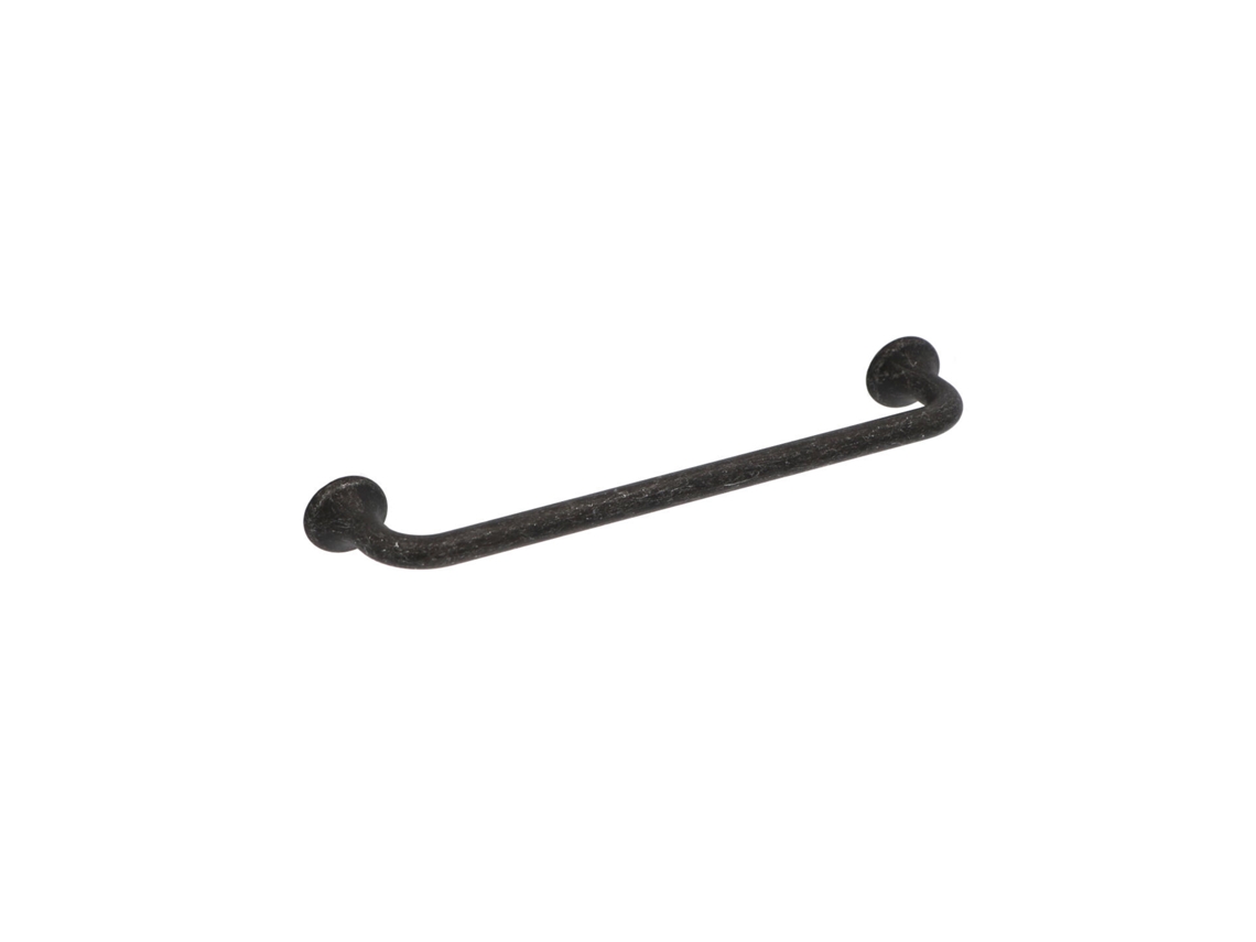 Puxador para Móveis HARDWAREXCHANGE em Zamac com 160mm de distância central, ferro preto vintage, conjunto de 6