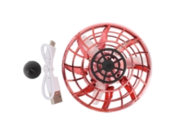 Drone Spinner Manual S/MARCA, UFO, com luzes LED, brinquedo de exterior, vermelho
