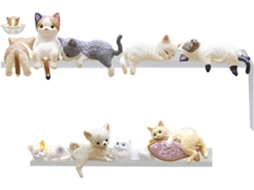 Lote De 9 Figurinhas De Chat Mignon Para Tela De Computador, Mini Tela De Chaton E Decorações De Televisão,