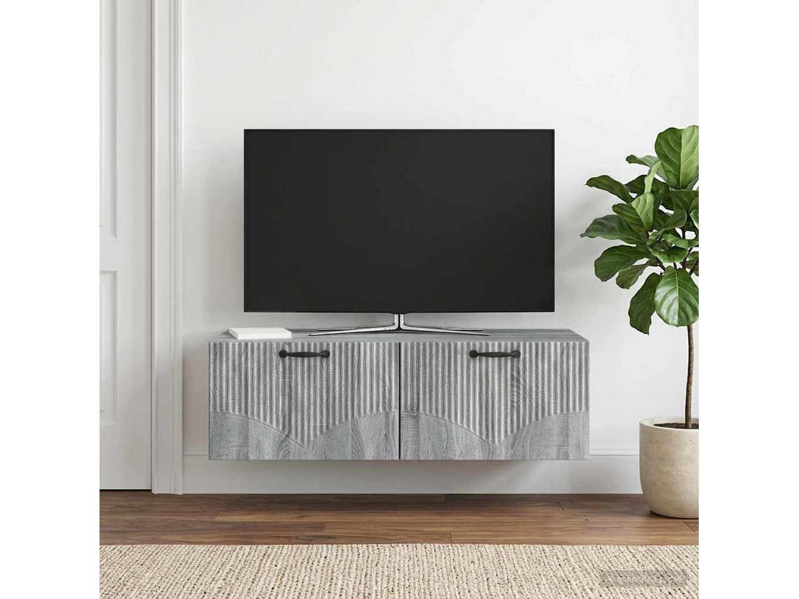 Vidaxl Gabinete De Tv De Parede Sonoma Cinzento 98 X 41 X 30 Cm