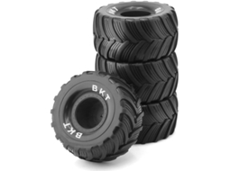 Pneus hexagonais 100mm para carros RC SFUSHOS