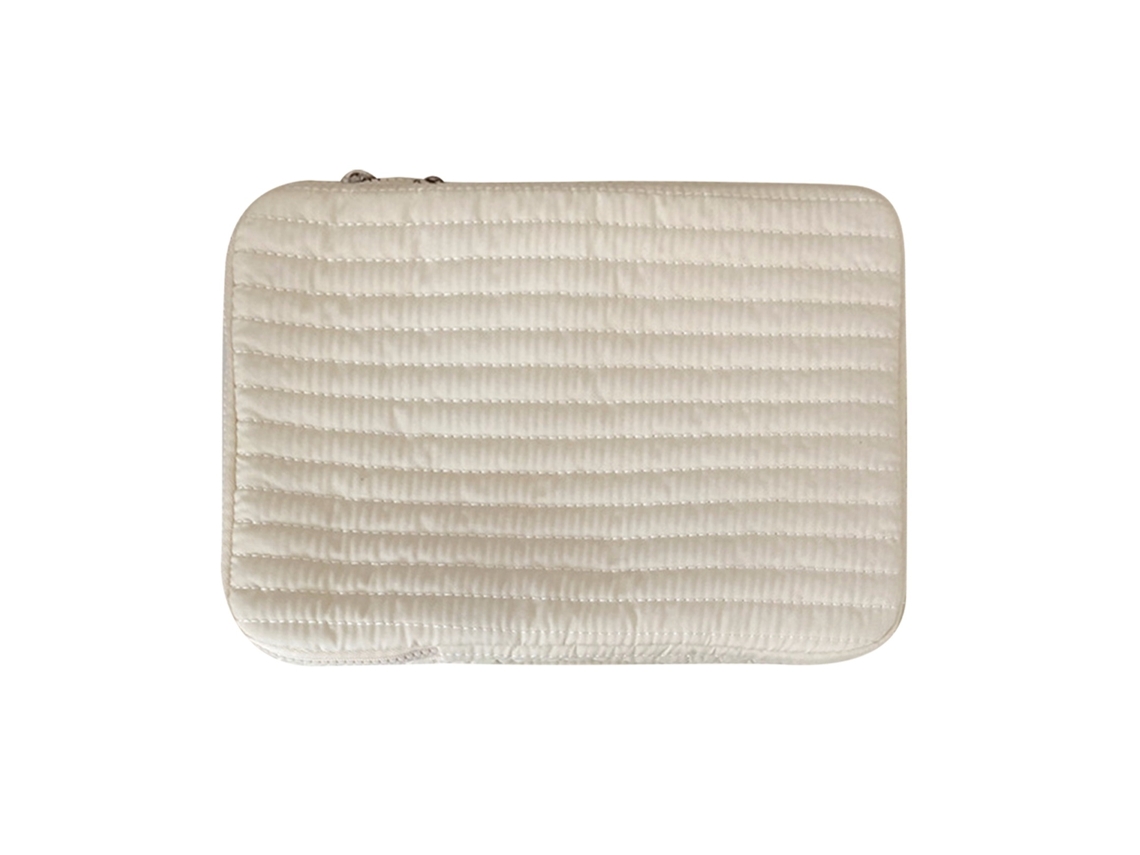 Capa Para Laptop 14 Polegadas, Proteção Contra Impactos, Com Zíper, Cor Branco Elysve