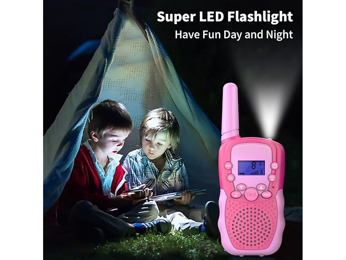 Pacote Com 2 Walkie Talkies Para Crianças De 3, 4, 5 E 6 Anos, Meninos E Meninas Brilvibera