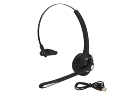 Fone De Ouvido Mono Bluetooth 5.0 Para Atendimento Ao Cliente Com Redução De Ruído E Microfone