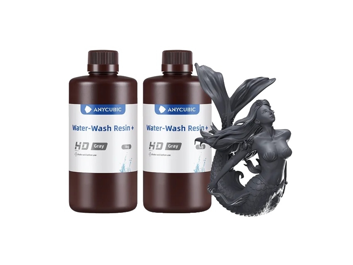 Resina Water Wash, Alta Precisão, Baixo Odor,2kg Hd Cinza Oem