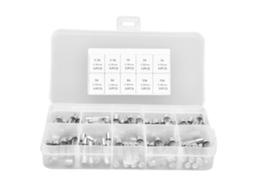 Kit de 100 Fusíveis de Vidro Blow Fast de 0,2a a 20a para Proteção