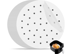Forro Para Fritadeira A Ar De 20 Cm(8 Polegadas), Papel Manteiga, 100 S