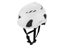 Capacete de Escalada com Lanterna e Farol Traseiro Branco