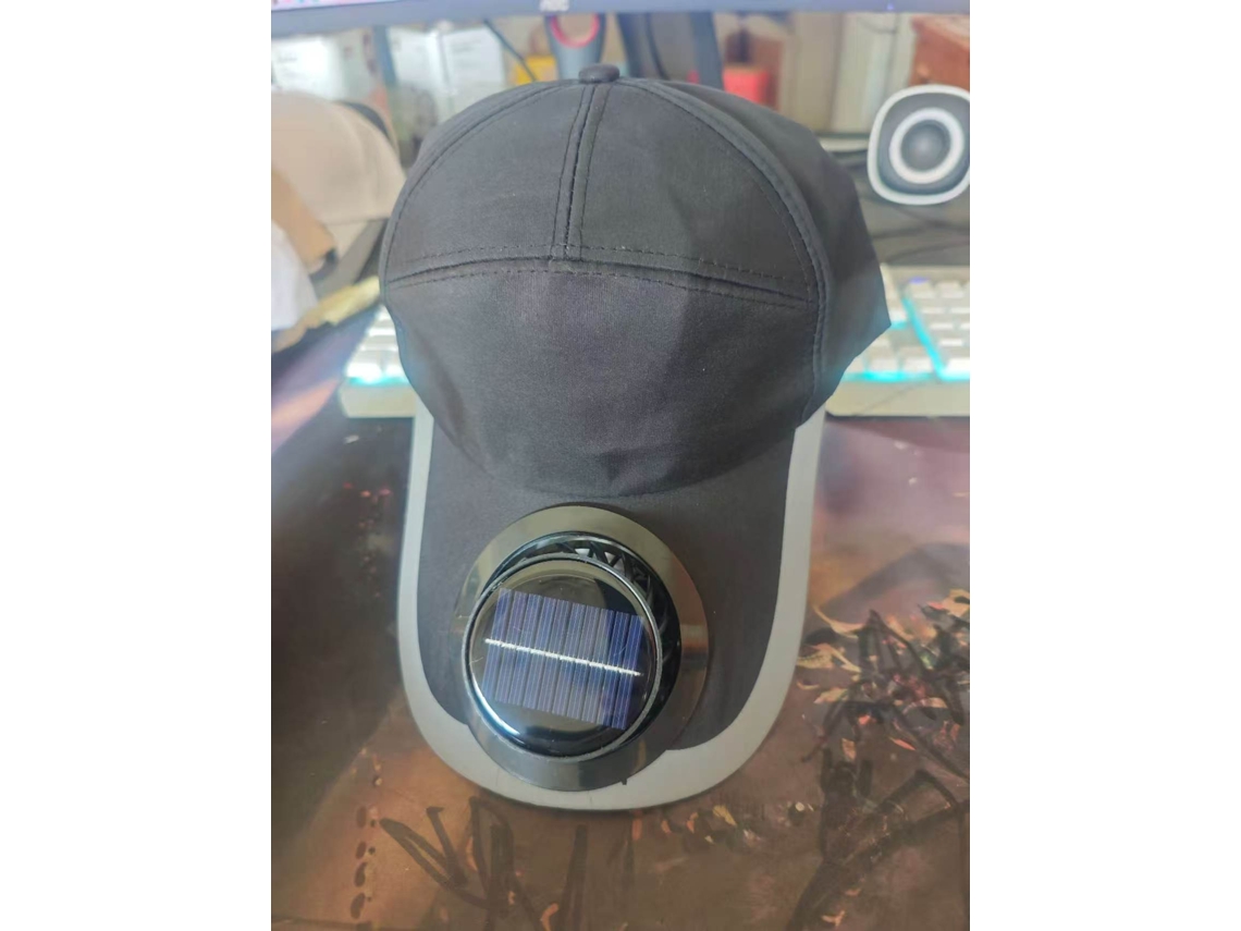Chapéu com Ventilador e Energia Solar MDUG (preto)