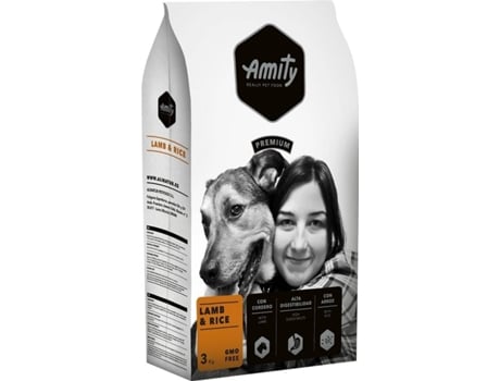 Ração para Cães AMITY Premium (3Kg - Seca - Sabor: Cordeiro e Arroz)