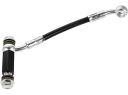 Extensão Flexível De 15 Cm Para Mangueira De Freio Hidráulico De Motocicleta, Preta.