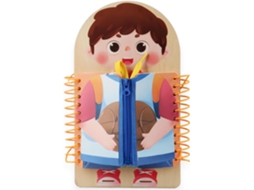 Quadro Educativo Para Ensinar Crianças A Amarrar Os Sapatos, Abotoar