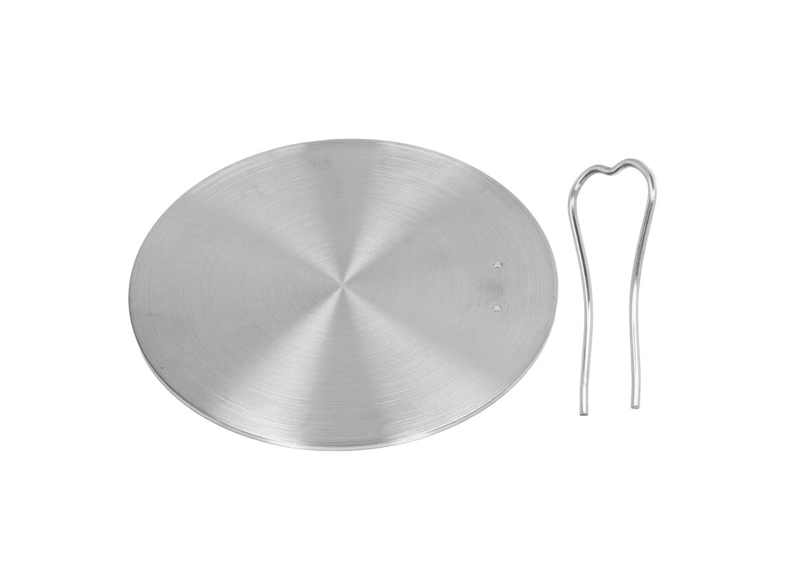 Placa Difusora de Calor em Aço Inox Primerox para Gás Elétrico Fogão Indução 17,5cm