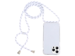 Capa Protetora De Acrílico Transparente À Prova De Choque Com Cordão Para Iphone 16 Pro