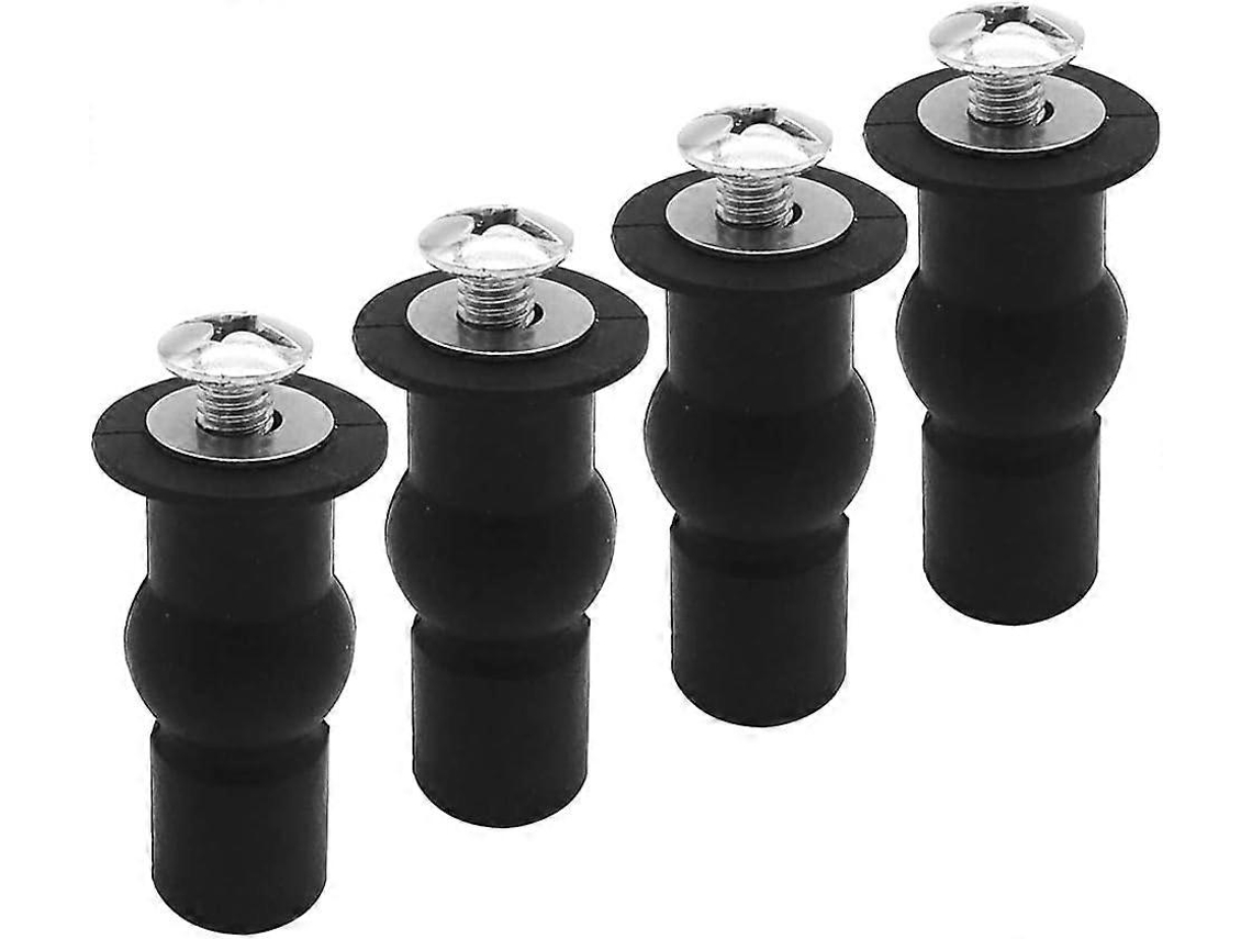 Fijação da Tampa do Vaso Sanitário, 4 Parafusos de Extensão de Borracha de Aço Inoxidável 304, Parafusos Universais para Tampa do Vaso Sanitário