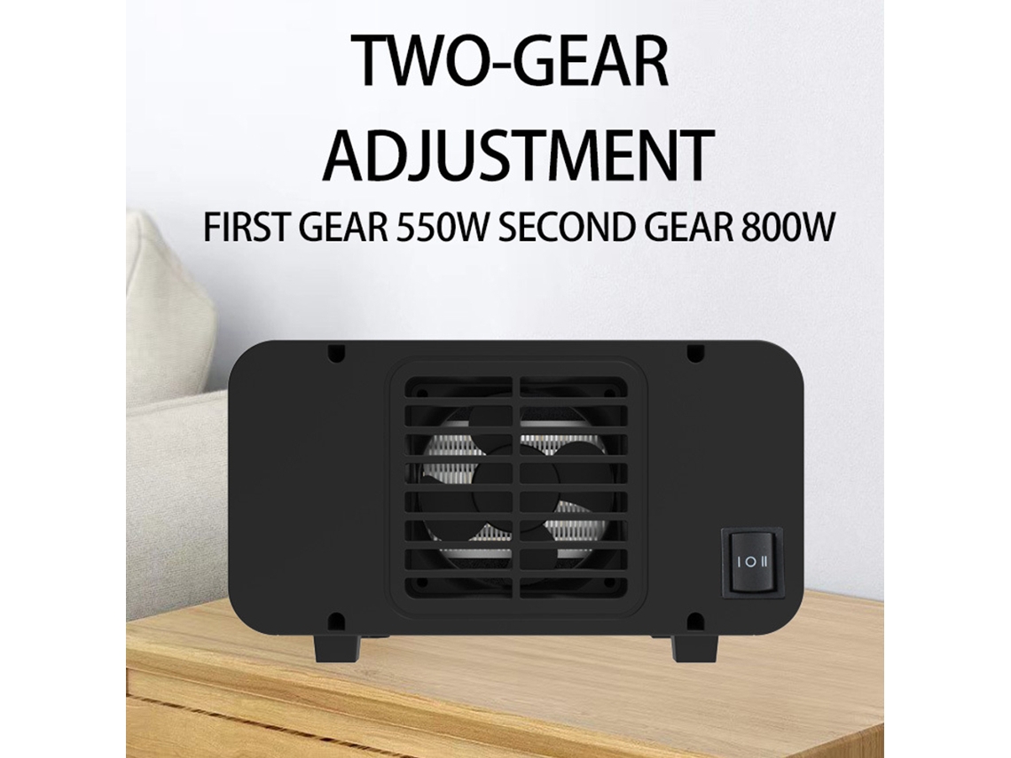 Um Aquecedor De Ambiente Com Aquecimento Cerâmico Ptc De 800w, Que Apresenta Baixo Ruído E Aquecimento Rápido.