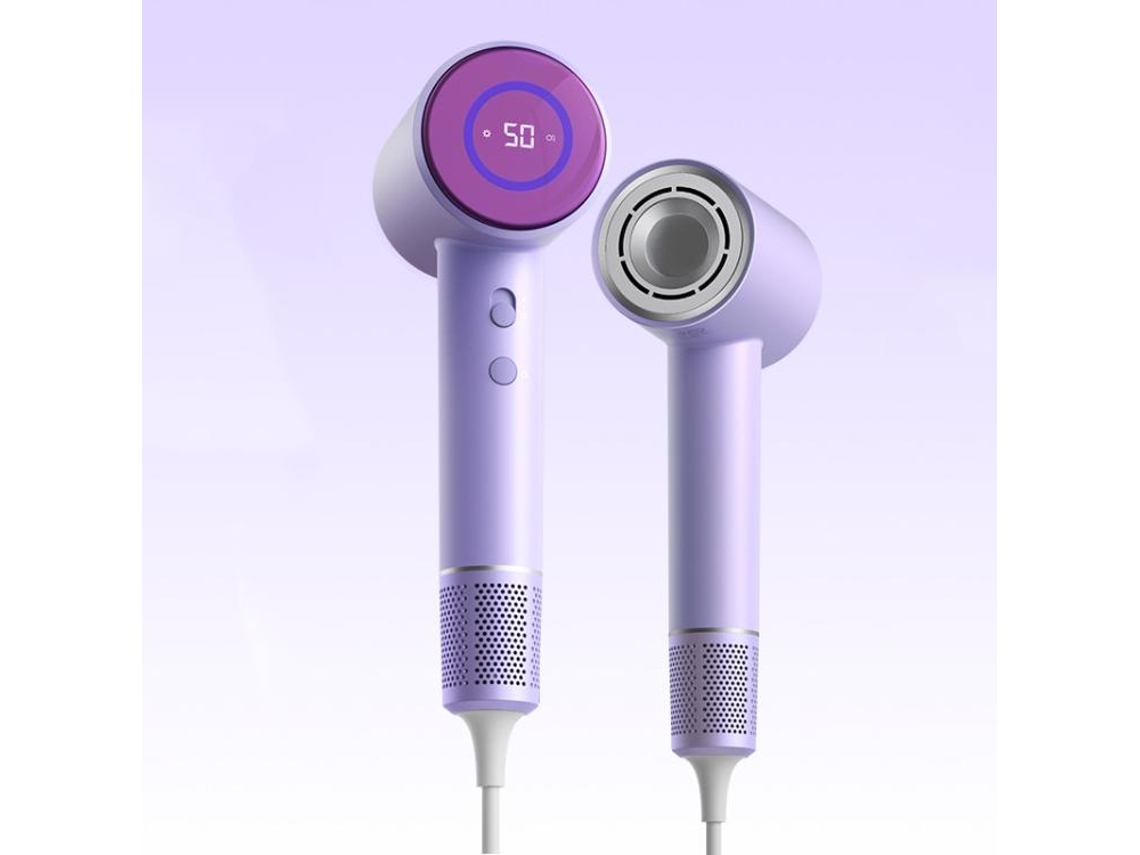 (roxo) Secador De Cabelo De Íons Negativos Inteligente De Alta Velocidade Com Temperatura Constante 110000
