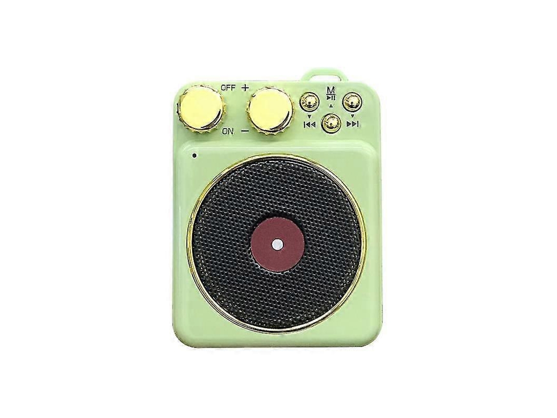 Mini Alto Falante Bluetooth Com Cordão Nostalgia88 (verde)