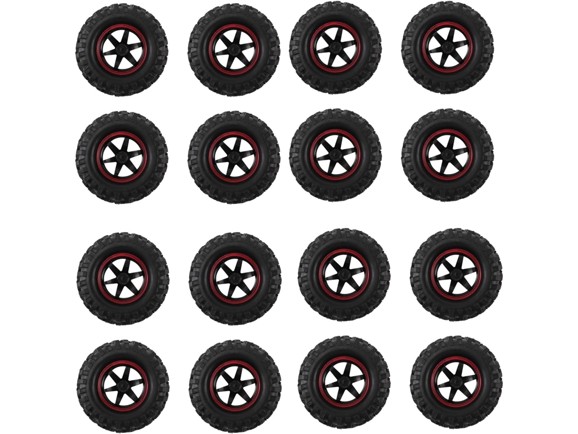 Conjunto de 16 Pneus de 1,9 Polegadas em Escala 1/10 com Aro para Scx10 Cc01 D90 Rc Rock Crawler. SFUSHOS (96 Mm)