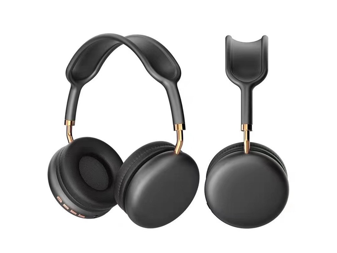 Auscultadores Bluetooth TRUMSEN P8 Over Ear Preto