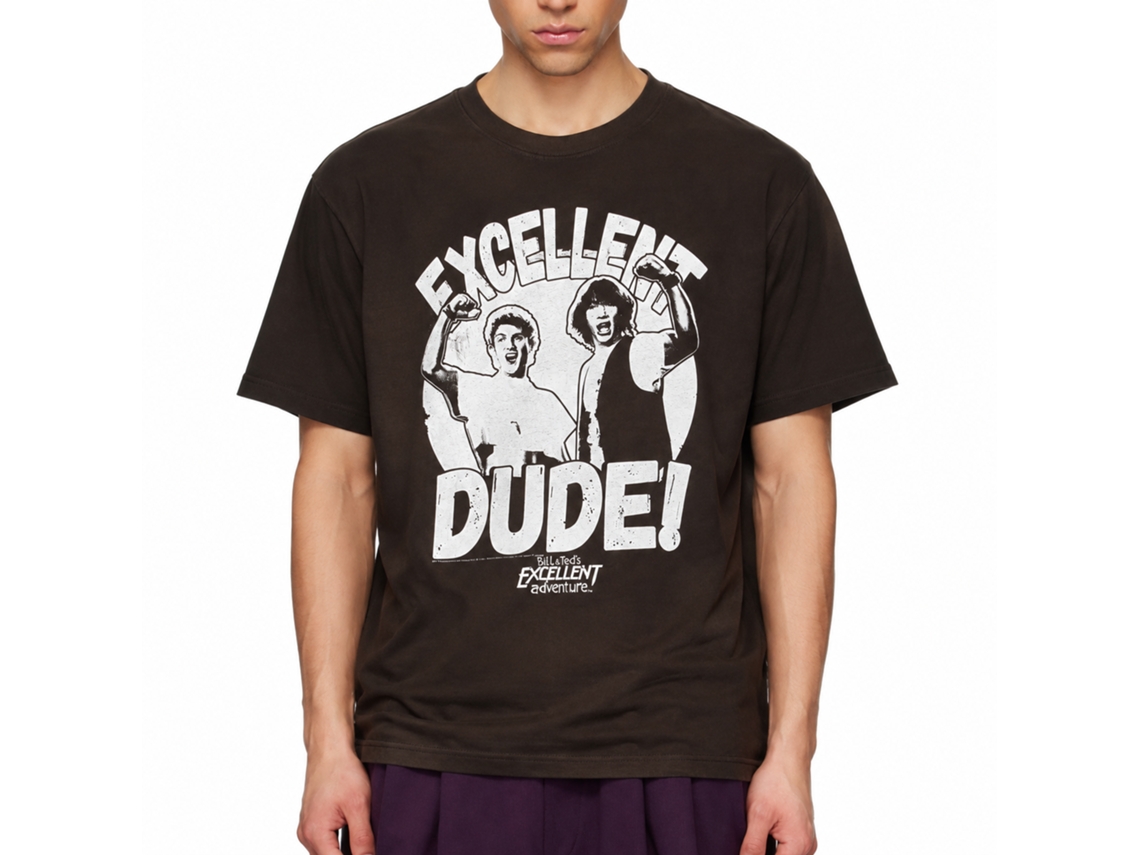 Rockinstone Bill And Ted Whtdudes Solid Dark Chocolate Adult T-shirt Size:m