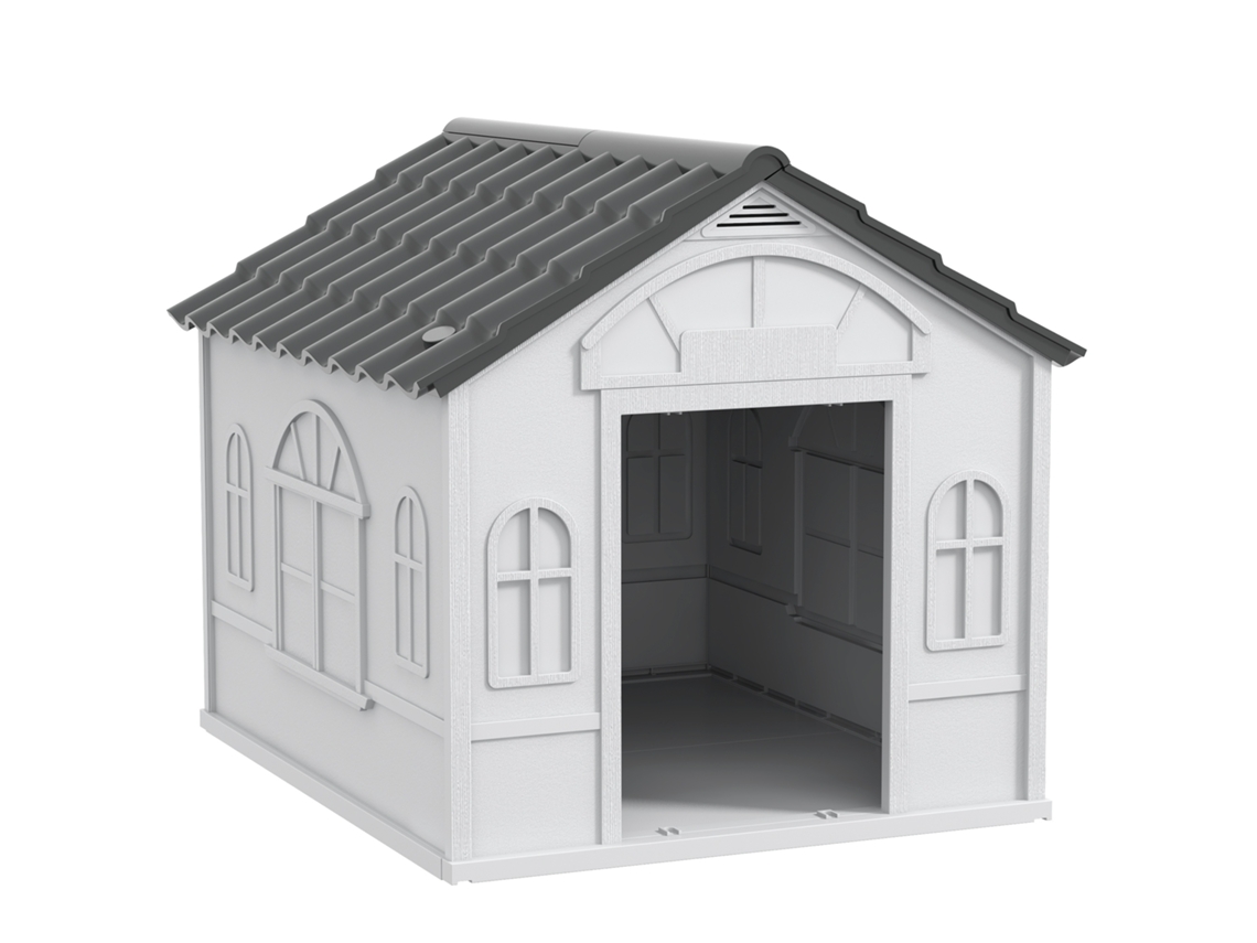 Casinha para cães, 65x75,7x63cm, branca | S/MARCA