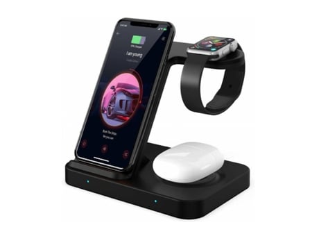 Carregador Wireles Ydcy Wc7991123Zx Preto