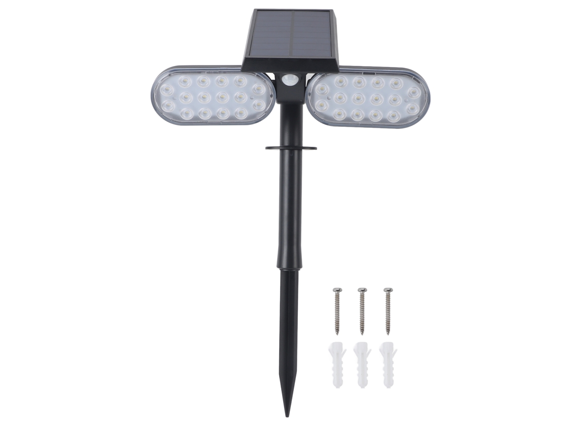 2026 luz de Parede Solar com Sensor de Movimento 2 Cabeças Ip65 Impermeável Luzes Led de Alto Brilho para Jardins Patios Caminhos