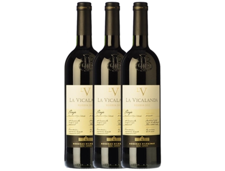 Vinho BODEGAS BILBAÍNAS Bodegas Bilbaínas La Vicalanda Tempranillo Rioja Reserva (0.75 L - 3 unidades)