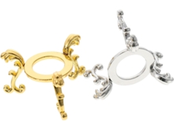 Bases De Ferro Stahad Para Pequenas Bolas Cristal, Tripé De Metal Dourado E Prateado, Base Prática Para Sala De Estar