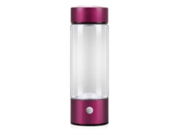Garrafa De Água Hidrogenada De Vidro De 420ml Com Tecnologia Spe Pem, Ideal Para Uso Doméstico E Viagens, Na Cor Rosa.