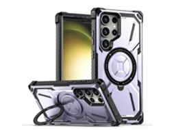 Suporte Magnético Compatível Com Capas De Celulares Samsung.roxo Claro - S25