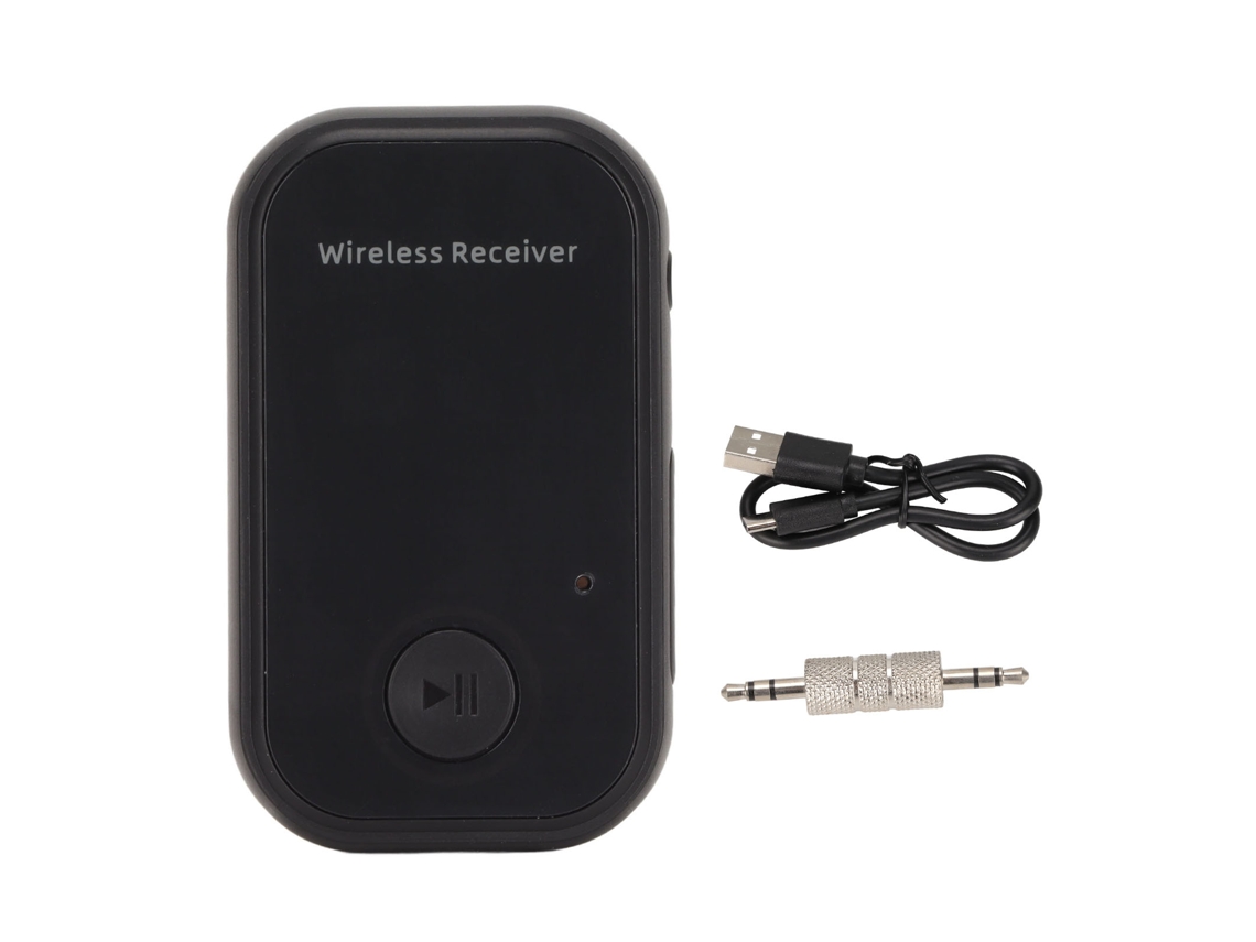 Adaptador De Áudio Automotivo Bluetooth Sem Fio, Portátil, Com Viva-voz, Receptor De Música E Entrada Auxiliar.