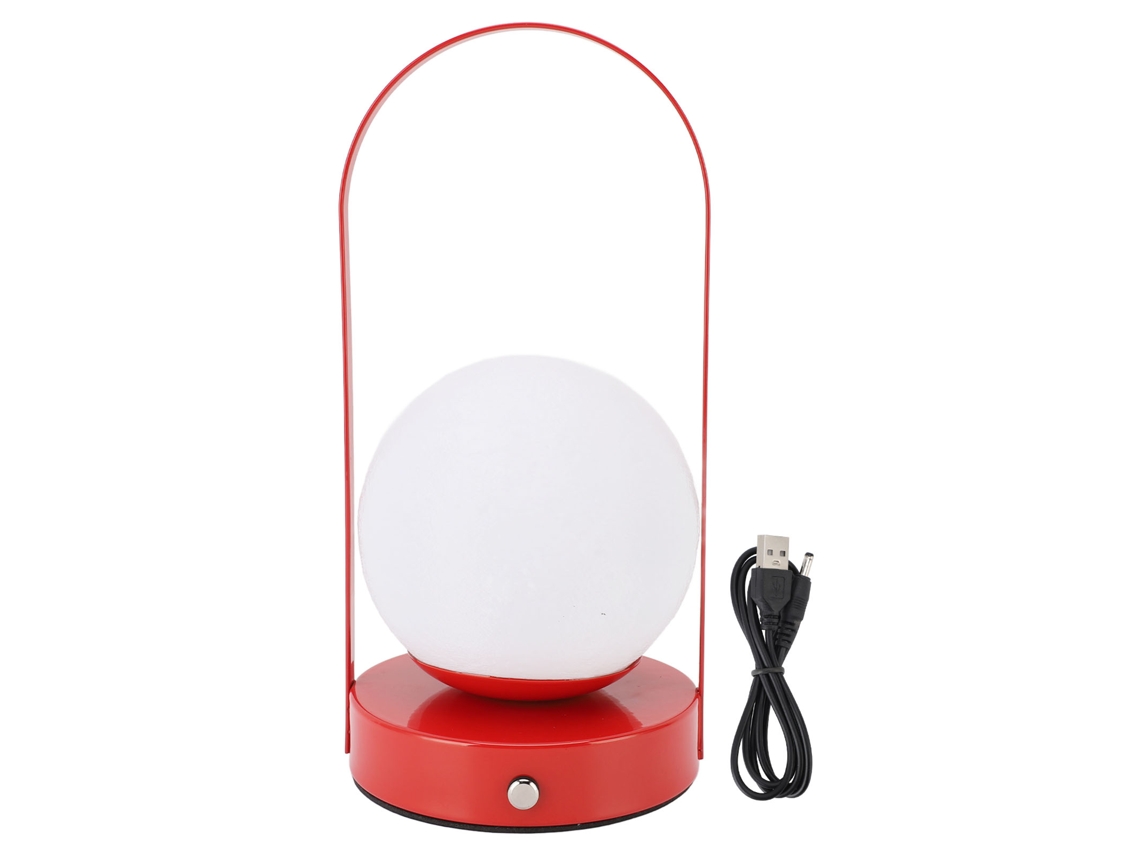 Lâmpada Lua LED Portátil Recarregável 3 Temperaturas de Luz Ajustáveis para Quarto | S/MARCA