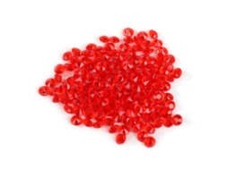 Confete de Acrílico Vermelho para Decoração de Mesa S/MARCA