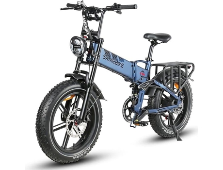 SAMEBIKE SAMEBIKE Rs-A02-It-Bu 48V 17Ah Fat Tire E-Bike 20 X 4 0 Polegadas Bicicleta Elétrica Dobrável Mountain Beach Snow Ebike