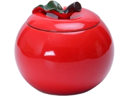 Recipiente De Chá Cerâmica Lifkome, Jarro Vermelho Em Formato De Pote, À Prova De Umidade, Para Armazenamento De