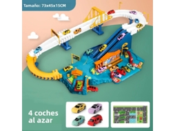 Brinquedo de Dinossauro, Vagão de Trem com Estacionamento e Trilhos para Aventuras, Feito de Plástico Abs. MDUG