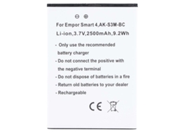 Avizar Bateria De Substituição Para Emporia Smart 4 Li-ion 3,7v 2500mah 9,2wh Branco