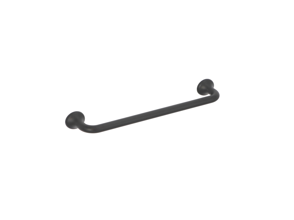 Puxador para Mobiliário em Zamac Distância Entre Eixos de 160 Mm Verniz Preto Mate Conjunto de 6mm HARDWAREXCHANGE
