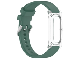 Bracelete Para Google Fitbit Air, Silicone Dividido（verde Escuro）czhhmart