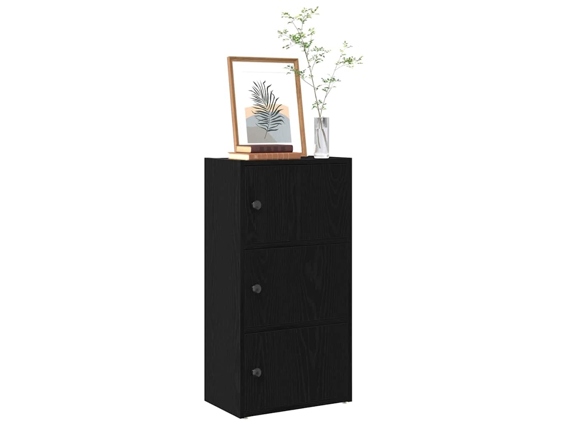 Vidaxl Estante 40x24x77 Cm Derivados De Madeira Carvalho Preto