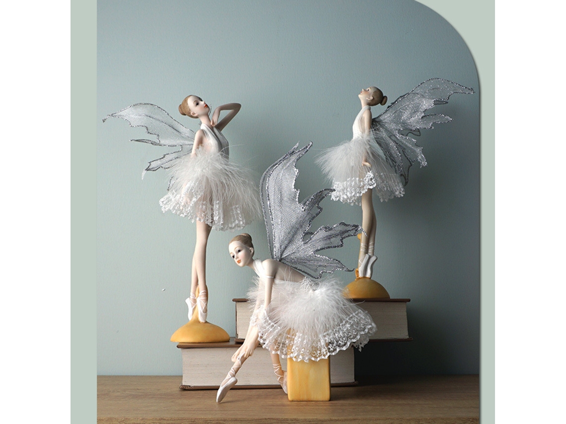 Ballet Elf Ornament (resin Craft, Sitting Pose) Eoocoo