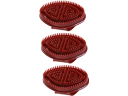 Conjunto Angooily Com 3 Escovas De Banho Multifuncionais Plástico Escova Massagem Para Acupressão E Lavar O Cabelo