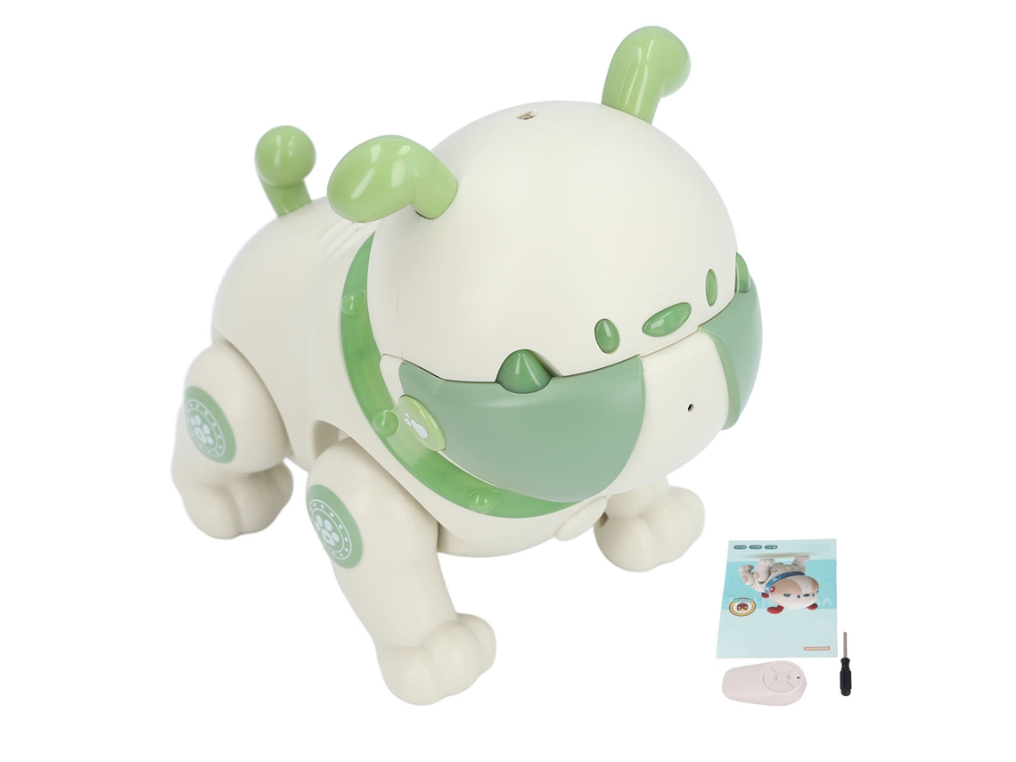 Ats cachorro Robô Controle Remoto com Toque Interatsivo Inteligente Andar Gravar Ler Brinquedo Mascota Eletrônico para Crianças Presente Verde